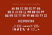 Stencil Bickors Font, a Sans Serif Font by QR Design Studio (Thumbnail 6 of 7)