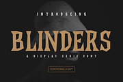 Blinders - Display Serif Font, a Serif Font by overlaytemplates (Thumbnail 1 of 5)