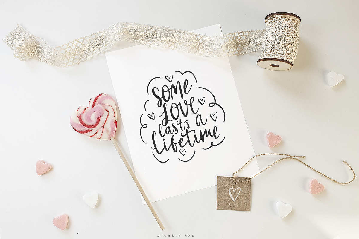 Handlettered Valentine's Love Quotes, an Illustration by Michèle Kae (Photo 7 of 10)