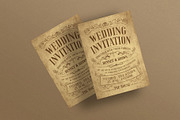 Vintage Wedding Invitation Template, an Invitation Template by E-Type (Thumbnail 2 of 3)