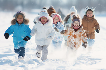 A lively group of children joyfully, a Photo by Iftikhar Alam