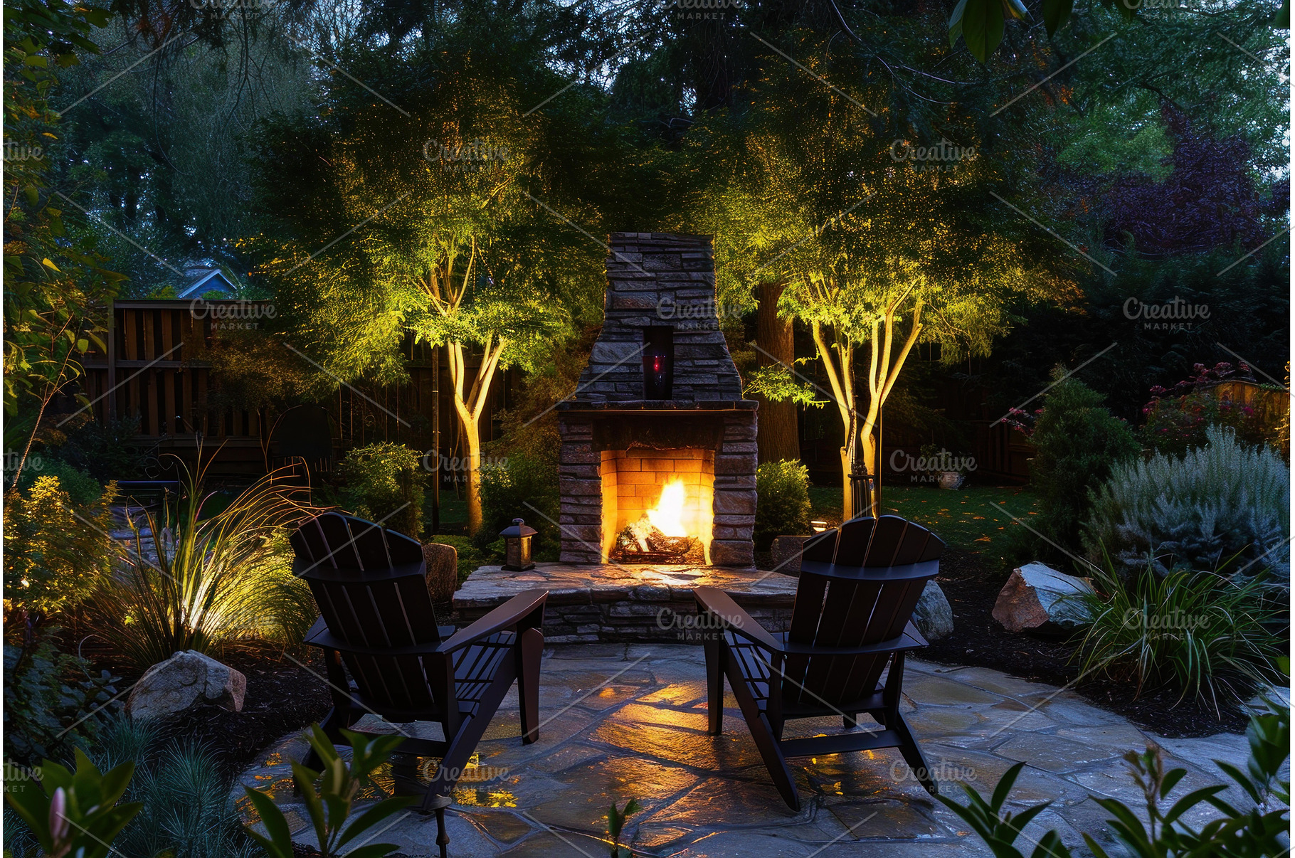 Tactile Backyard fireplace wood, a Nature Photo by Ylivdesign