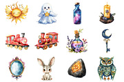 Enchanted Little Wizards Clipart, an Illustration by Design Market (Thumbnail 2 of 3)