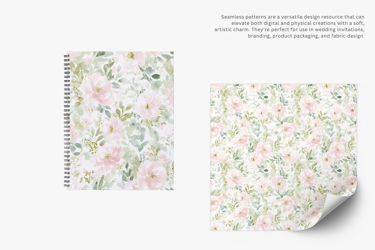 Pastel floral seamless pattern jpeg, a Pattern Graphic by Pink Studio Art (Photo 3 of 5)