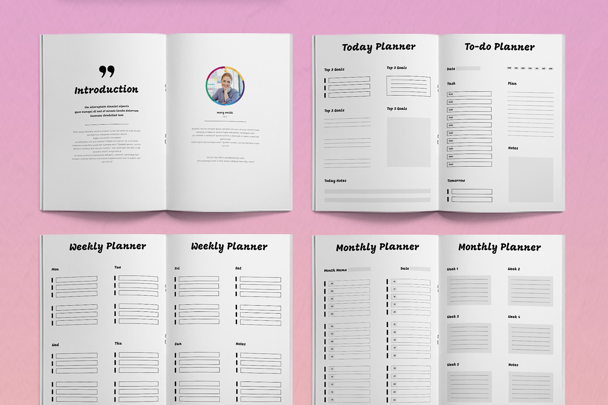 Planner 2025 Layout, a Stationery Template by ContestDesign (Photo 2 of 3)