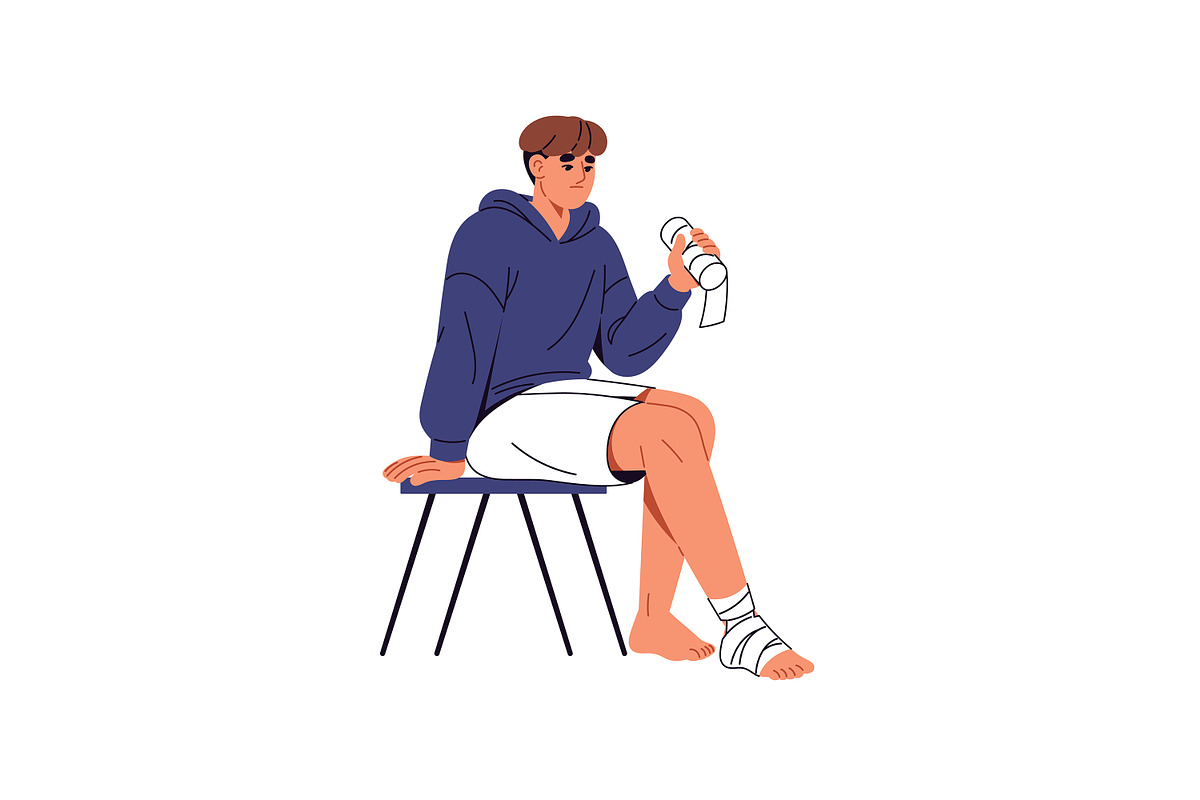 First aid in emergency accidents set, a Healthcare Illustration by PaperTrident (Photo 9 of 13)