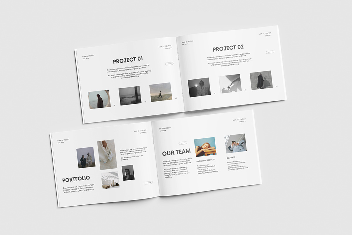 Landscape Magazine Mockup, a Books & Magazine Mockup by bimockup (Photo 5 of 6)