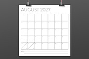 2027 Square MON-SUN 12x12 Calendar, a Stationery Template by Running With Foxes (Thumbnail 3 of 5)