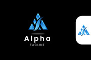 Alpha Modern Abstract Letter A Logo, a Branding & Logo Template by MadeByShahbaz (Thumbnail 2 of 5)