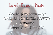 Lovely Bones // Multi Weight Font, a Sans Serif Font by by Masselyn (Thumbnail 5 of 5)