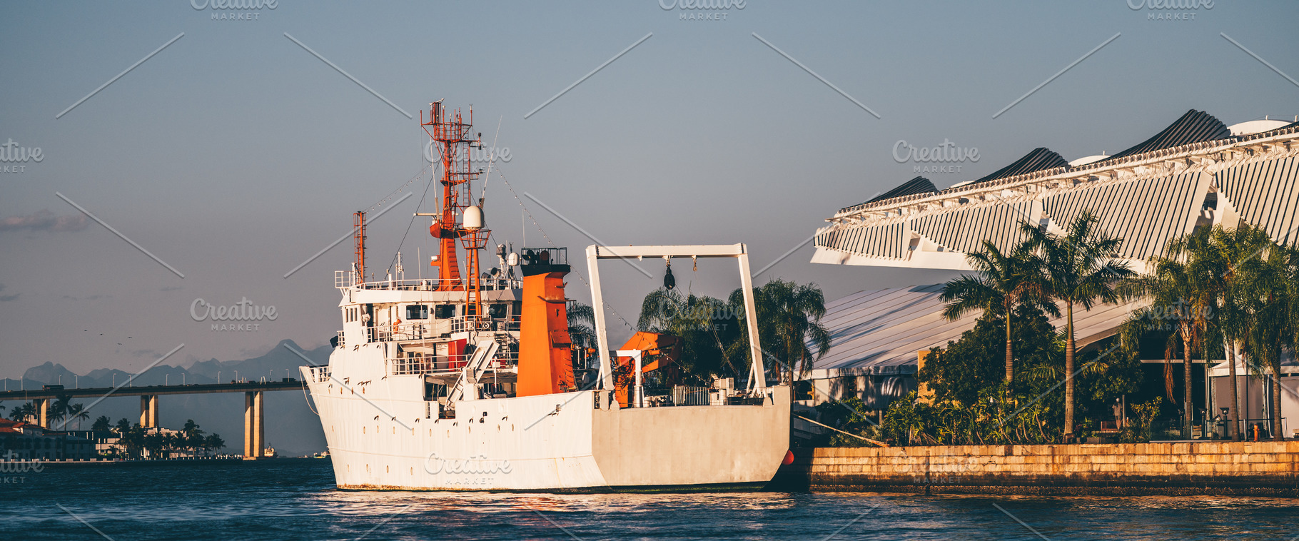 Research Ship By a Pier, a Transportation Photo by SkyNext