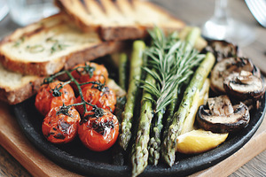 Grilled vegetables with asparagus, a Food & Drink Photo by MistyDay