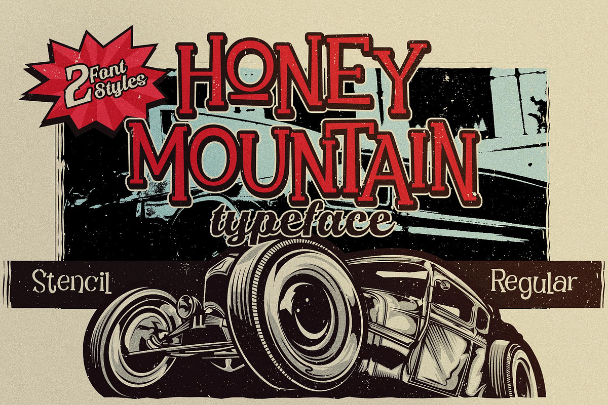 Honey Mountain Typeface, a Serif Font by alit design (Photo 1 of 15)