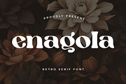 Enagola – Retro Serif Font, a Serif Font by Artiveko (Thumbnail 1 of 6)