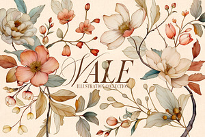 Floral Illustration & Pattern Kit