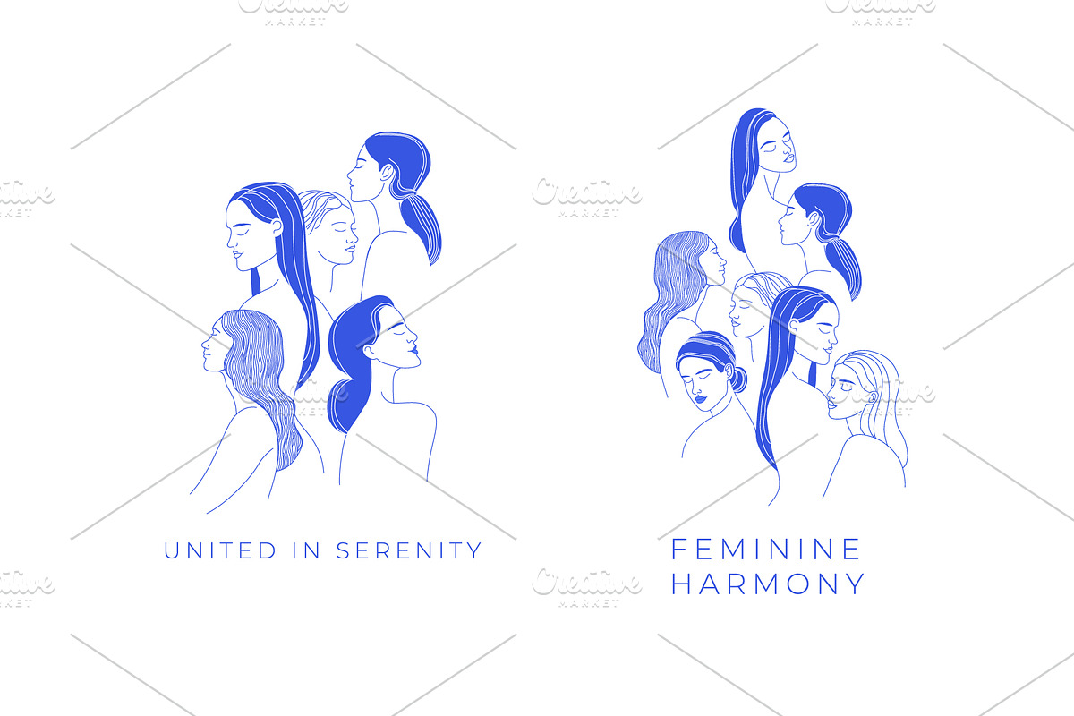 She, With Her. Lesbian Couple Illust, a Person Illustration by VasilkovS (Photo 6 of 6)