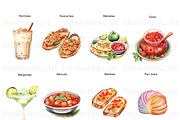 Mexican Food Clipart, Tacos, Nachos, a Food Illustration by BrushstrokeArtGB (Thumbnail 6 of 9)