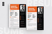 Creative Business Resume CV, a Resume Template by iDoodle Studio (Thumbnail 1 of 4)