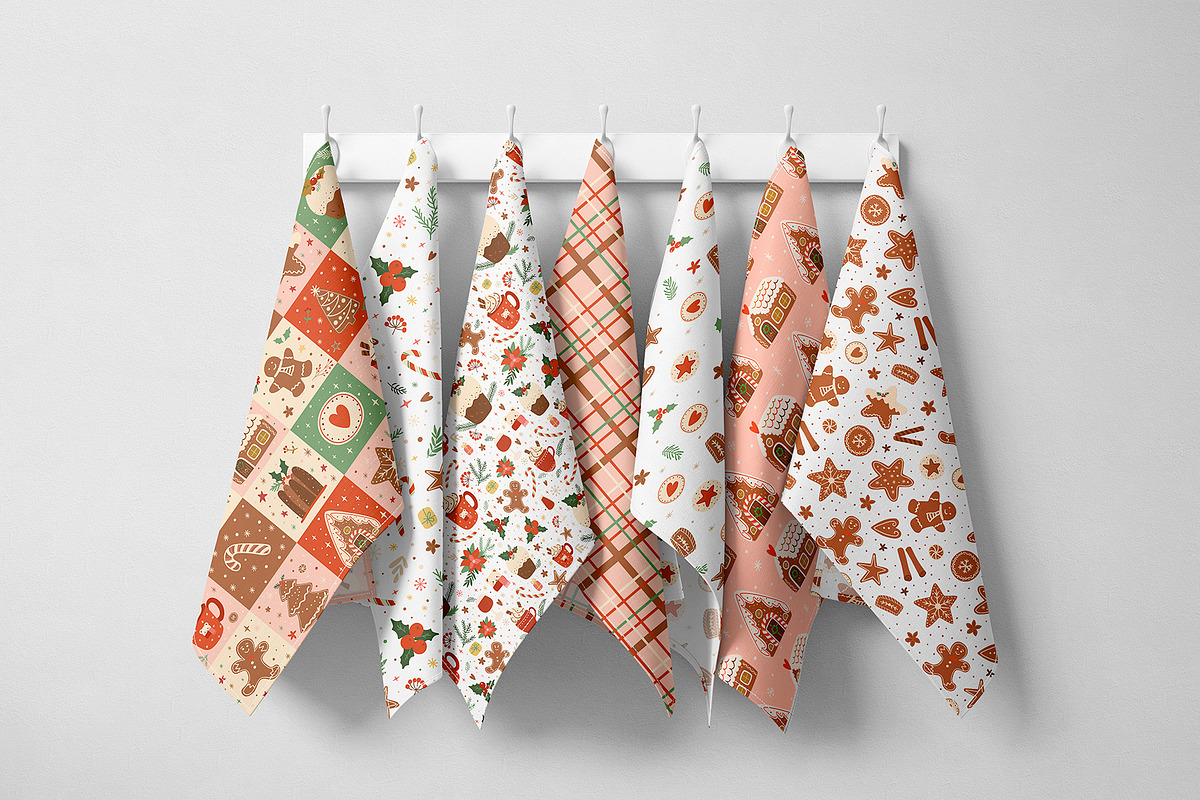 Christmas gingerbread patterns, a Pattern Graphic by Tani Kuzminka (Photo 8 of 20)