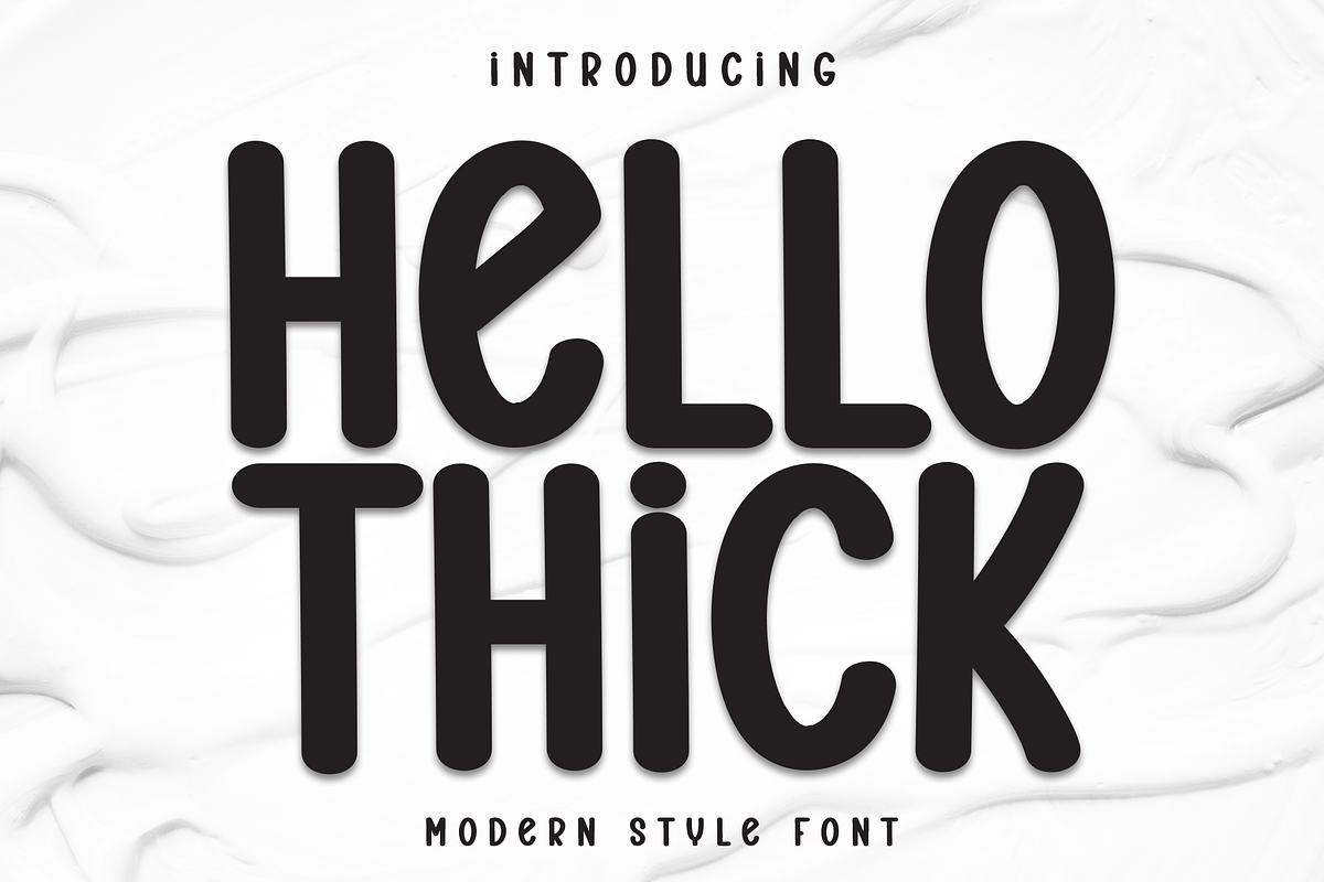 Hello Thick | Script Font, a Script Font by Scratchones (Photo 1 of 8)