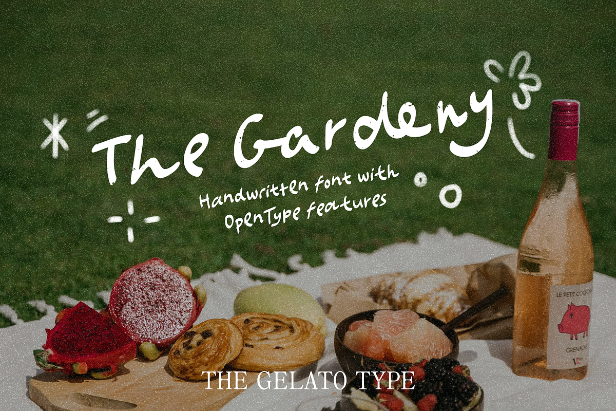 The Gardeny Handwritten Font, a Handwritten Font by The Gelato Type (Photo 1 of 23)