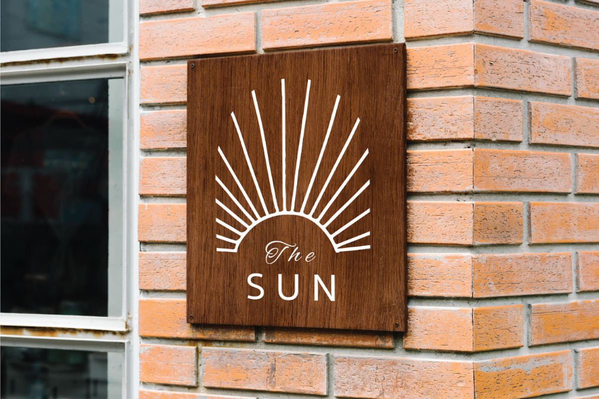Sun bohemian logo tempplate 1#, a Branding & Logo Template by Piixypeach (Photo 6 of 8)