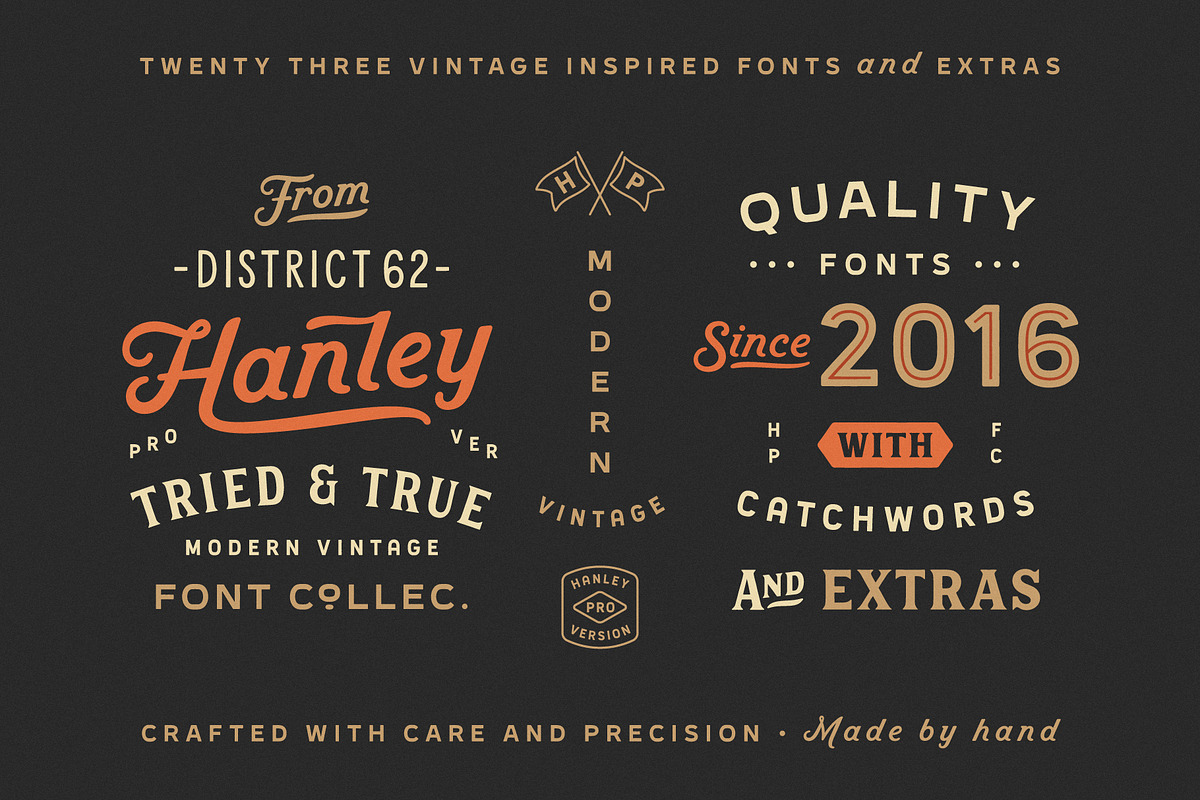 Hanley Pro Font Collection, a Script Font by DISTRICT 62 STUDIO (Photo 3 of 17)