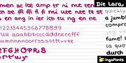 Die Lara, a Handwritten Font by ingoFonts (Thumbnail 7 of 10)