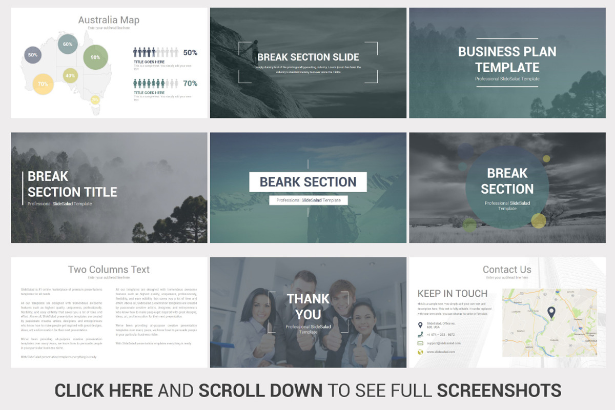 Minimal PowerPoint Template, a Presentation Template by SlideSalad