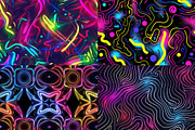 Neon Abstract Seamless Patterns, a Pattern Graphic by PrintablesByFranklyn (Thumbnail 5 of 6)