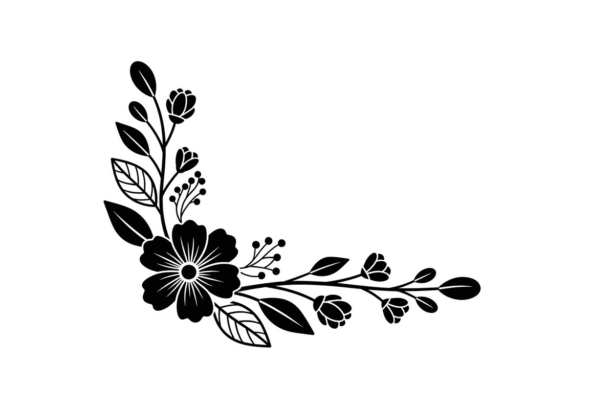 Floral Corner Ornament Clipart Bundl, an Illustration by Creativeshirt (Photo 39 of 48)