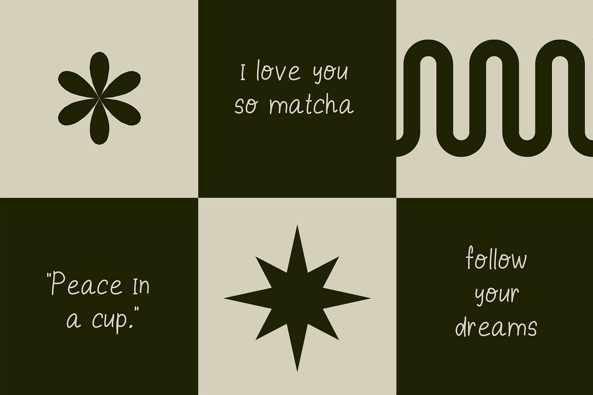 Ice matcha font bundle 6 in 1, a Handwritten Font by Ashiya Pixel (Photo 4 of 16)