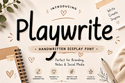 Playwrite, a Handwritten Font by Wow Magic (Thumbnail 1 of 6)