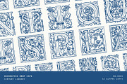 Ornate Vintage Drop Cap Font, a Symbol Font by Century Library (Thumbnail 1 of 5)