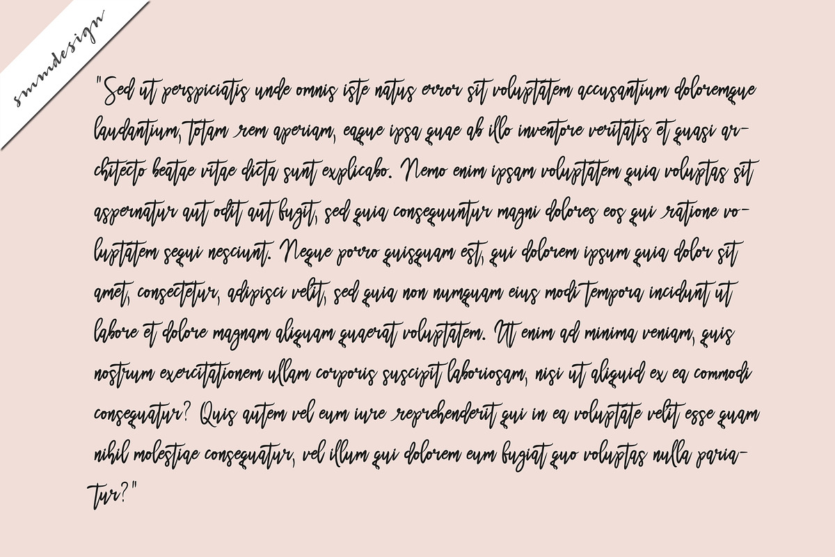 Anetta Handwritten Script Font preview 5