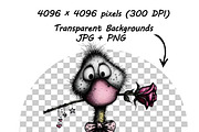 whimsical floral animal clipart PNG, an Illustration by one-touch (Thumbnail 8 of 18)