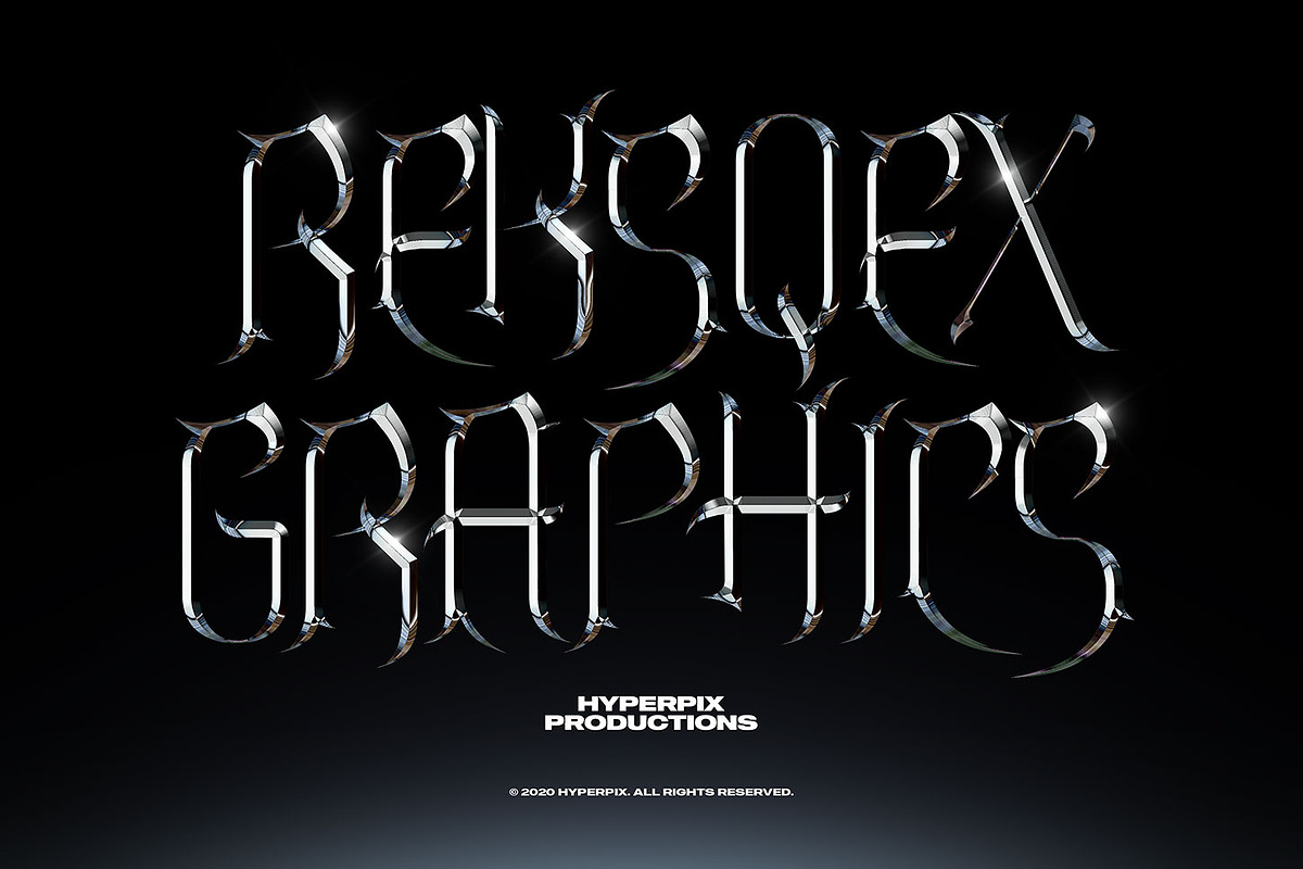 Chrome Text Styles Vol.1, a Layer Style Add-On by Hyperpix Productions (Photo 13 of 18)