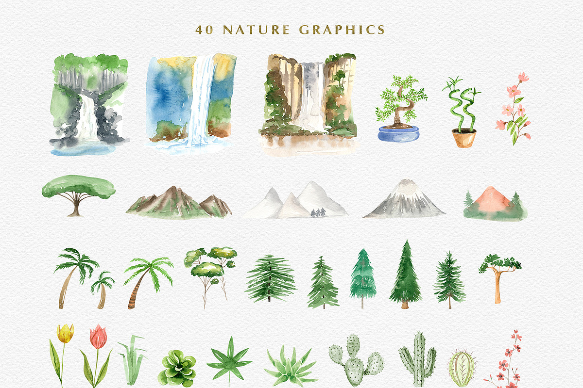 Watercolor Map Creator Wedding, an Illustration by Kaya Fonts (Photo 15 of 23)