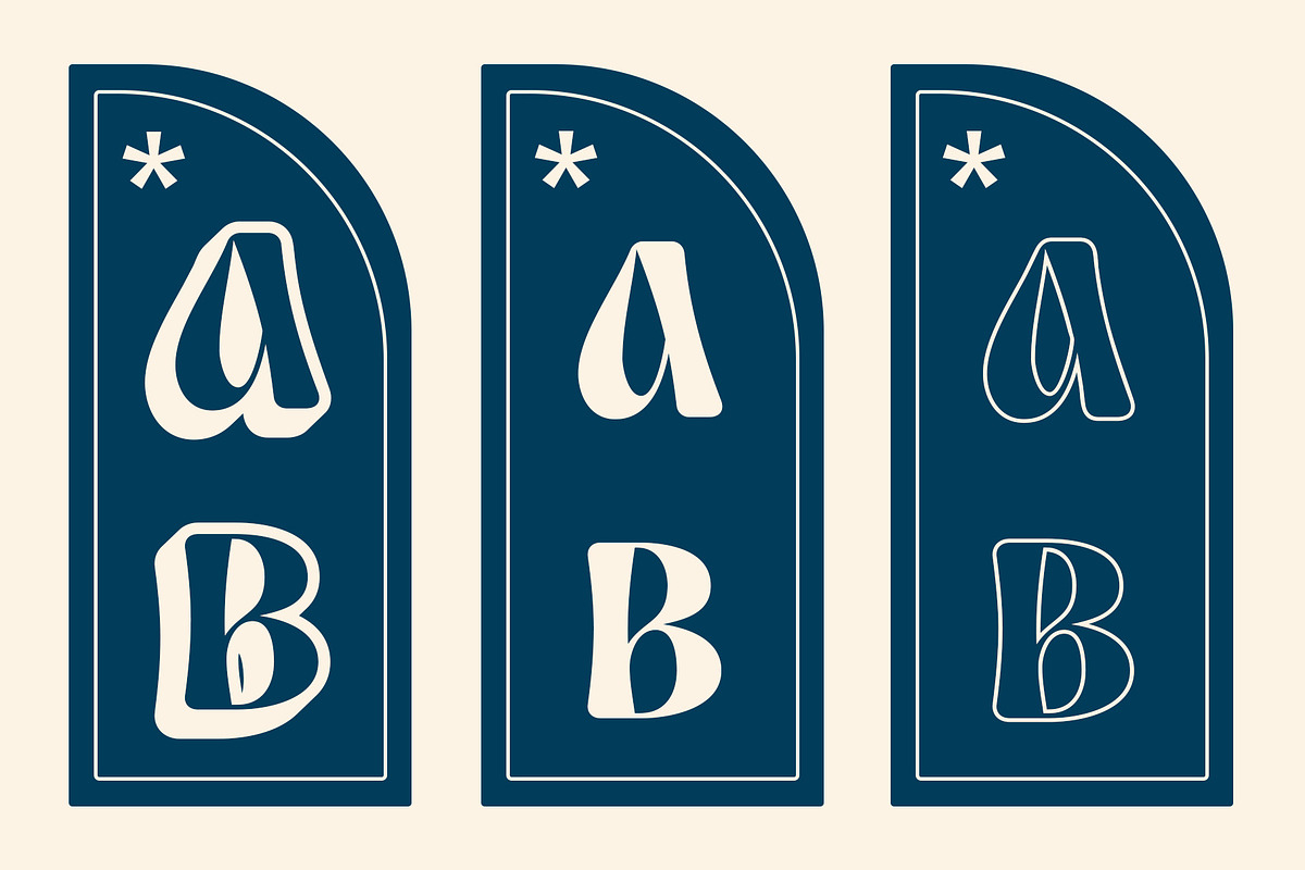 Askey Rounded 3D, a Serif Font by Craft Supply Co. (Photo 2 of 8)