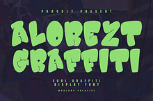 Alorezt Cool Graffiti Display Font
