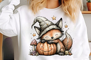 Whimsical Woodland Halloween Clipart, a Transportation Illustration by SinaCreation (Thumbnail 7 of 8)