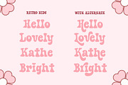 Retro Kids - Cute Vintage Font, a Serif Font by Airotype (Thumbnail 2 of 11)