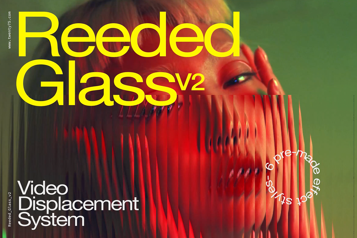 Reeded Glass V2 – Video Displacement, a Texture Graphic by Twenty75 (Photo 1 of 7)
