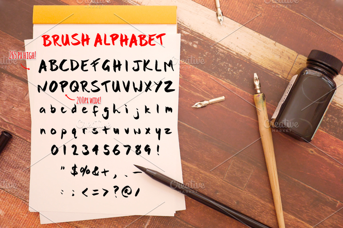 Bold Brush Handlettered Alphabet Set, a Brush Add-On by Violet LeBeaux (Photo 1 of 5)