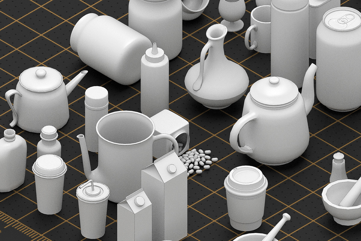 BASEMESH CANTEEN COLLECTION, a Food & Drink 3D Model by MohamedHussien1 (Photo 6 of 9)