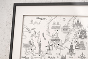 Map of Europe - hand drawn map set, an Illustration by Franzi draws (Thumbnail 5 of 5)
