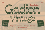 Gadion Vintage, a Serif Font by Craft Supply Co. (Thumbnail 1 of 8)