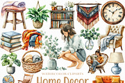 Home Decor Clipart Bundle, an Illustration by Craft Nest (Thumbnail 1 of 6)