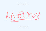 Muffling, a Handwritten Font by yumnatype (Thumbnail 1 of 10)
