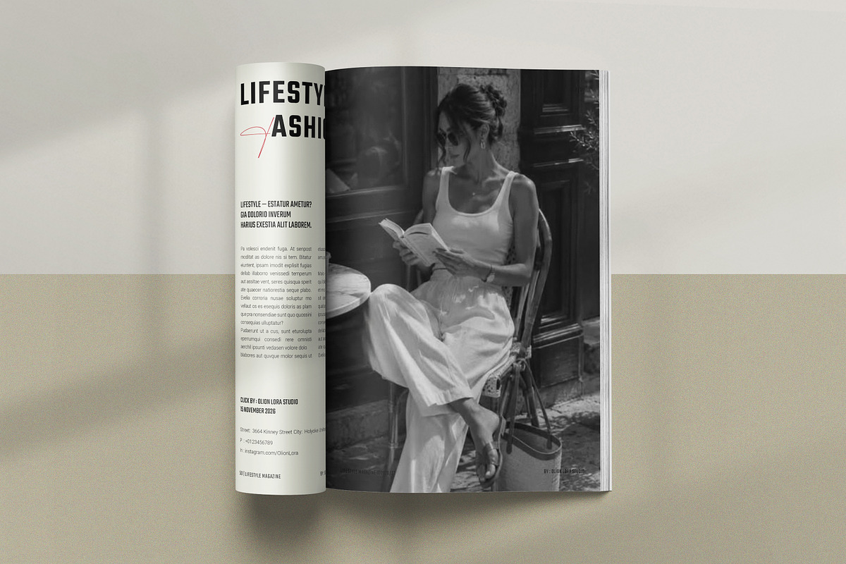 Lifestyle Magazine Template, a Magazine Template by Olion Lora (Photo 17 of 24)